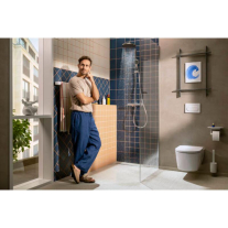  Coloană de duș Hansgrohe, Activera S, cu baterie termostatică Ecostat Fine, crom